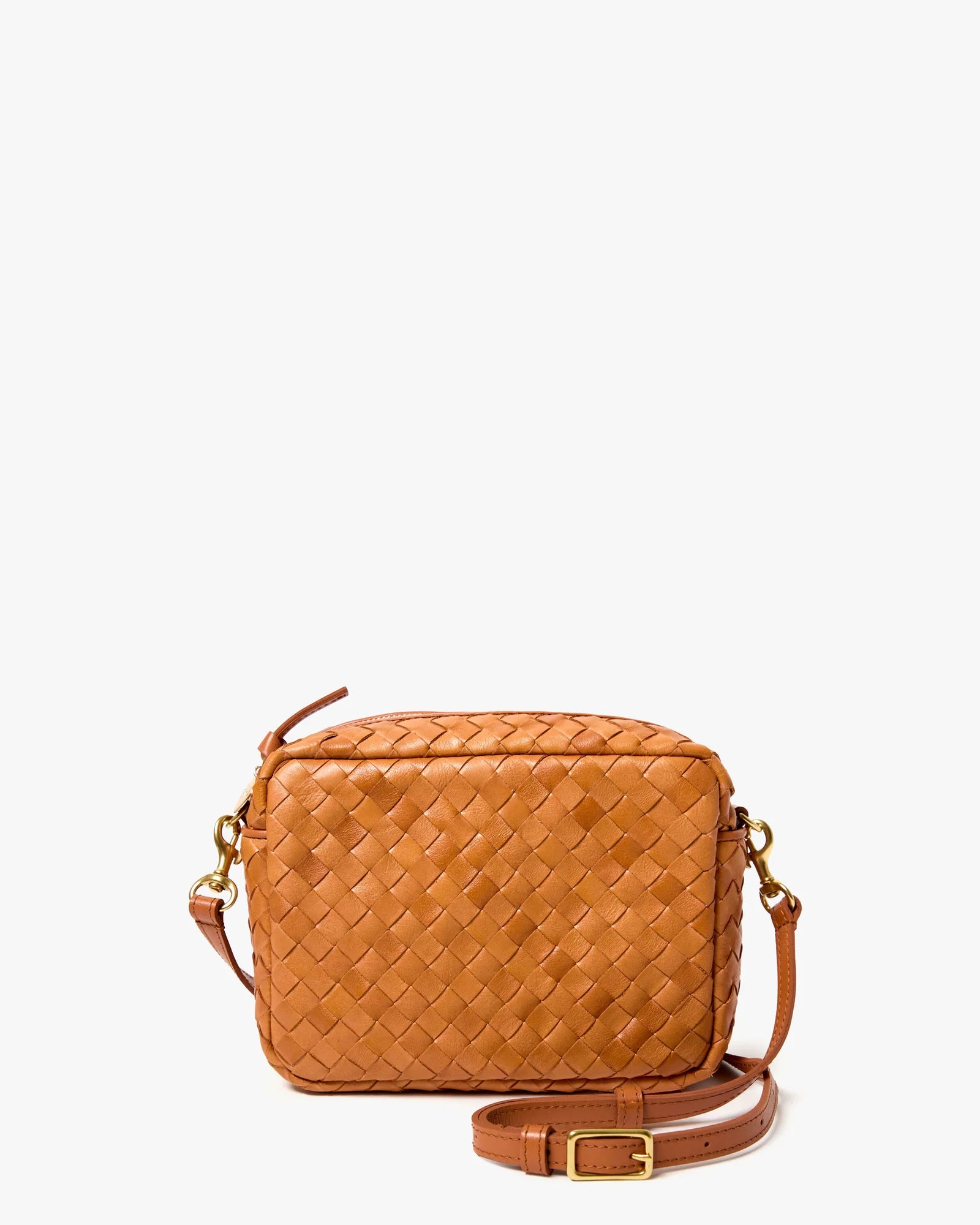Midi Sac Natural Diagonal Woven front