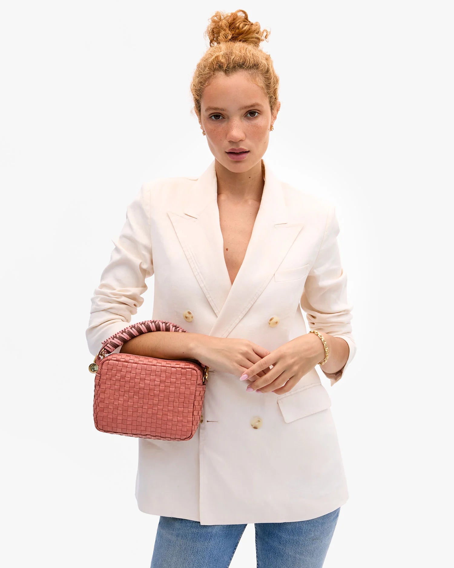Braided Top Handle on midi sac