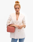 Braided Top Handle on midi sac