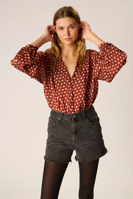 Tolan Polka Dot Shirt front
