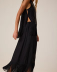 Jessie Top with Fringe and Anita Fringe Skirt side view