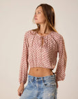 Amelia Top Scallop Blush front