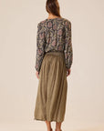 Bella Skirt Martini Olive back view