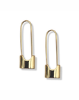 Lock Earrings close up