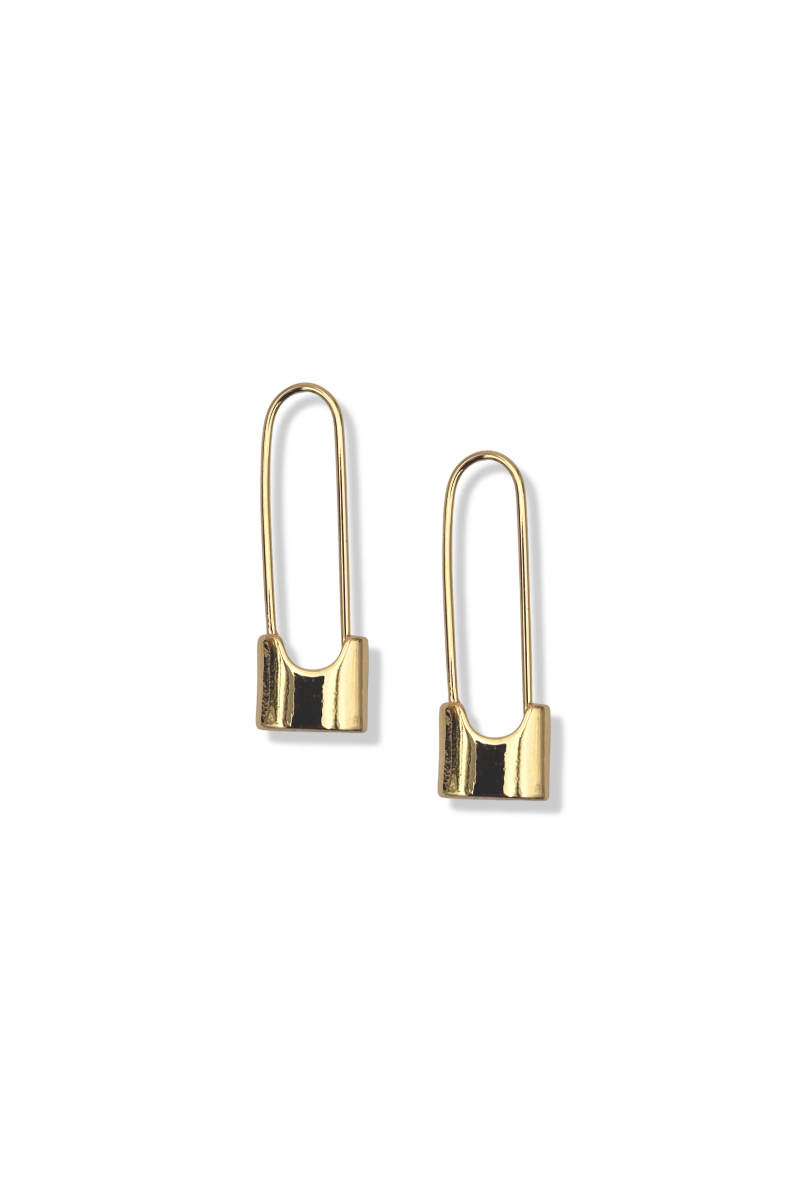 Lock Earrings side by side