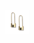 Lock Earrings side by side