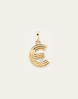Groovy Diamond Initial Charm E by itself