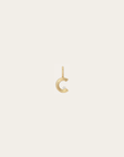 Groovy Diamond Initial Mini Bead C by itself