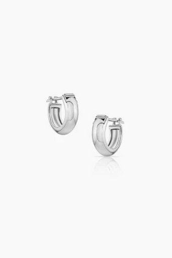 Thatch Vince Hoop Earrings Rhodium