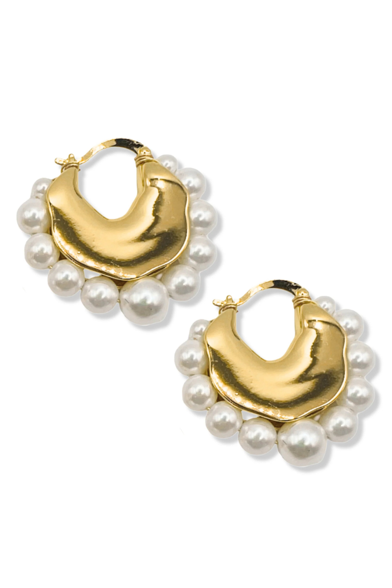 Madrid Hoop Pearl side by side