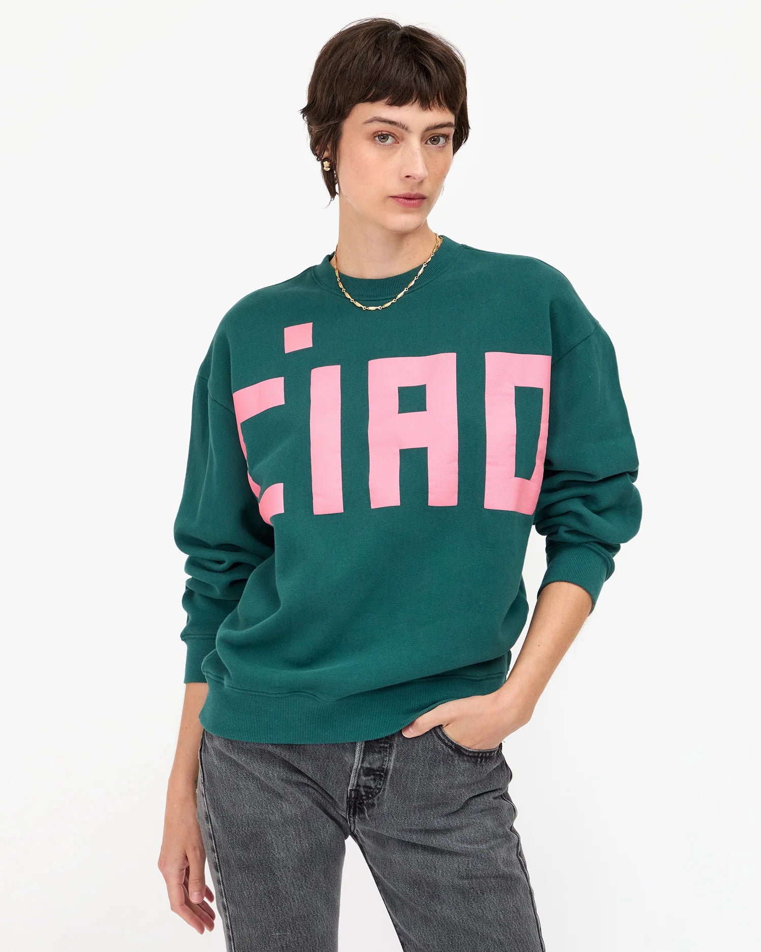 Oversized Sweatshirt Ciao size S front