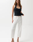 Kacey Mid Rise Cuffed Boyfriend Jean front
