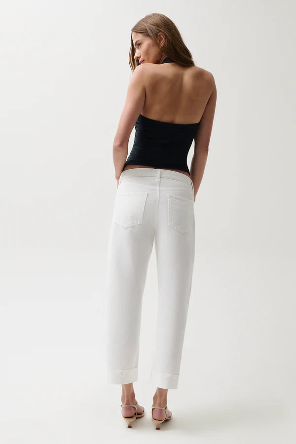 Kacey Mid Rise Cuffed Boyfriend Jean back