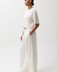 Delphine Pleated Wide full body side view