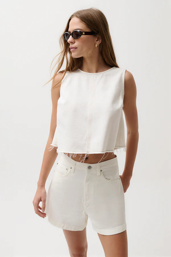 Rue Cropped Swing Shirt front
