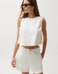 Rue Cropped Swing Shirt front