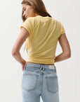 Ryn Baby Tee back view, twisted