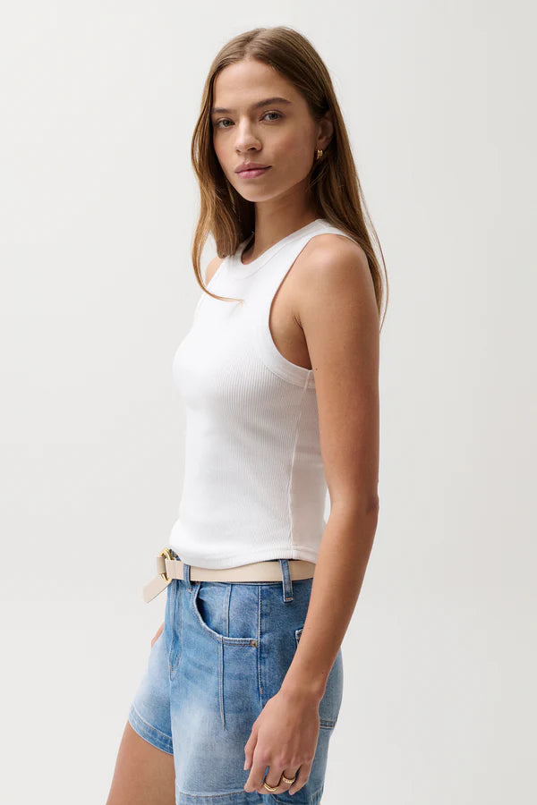 Nissi Tank Top Soft White side