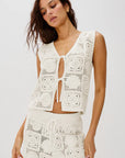 Rails x LSPACE Paz Crochet Top front