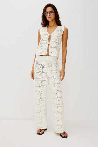 Rails x LSPACE Paz Crochet Top full body front
