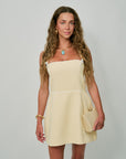Baylee Romper with Natalia Charm Necklace front view