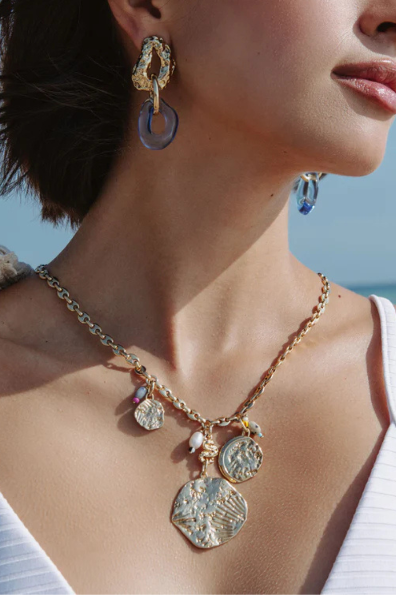 Mignonne Gavigan Carmen Charm Necklace on model