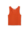 Orange tank top on a white background