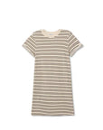 Nella Stripe Dress front view on white background