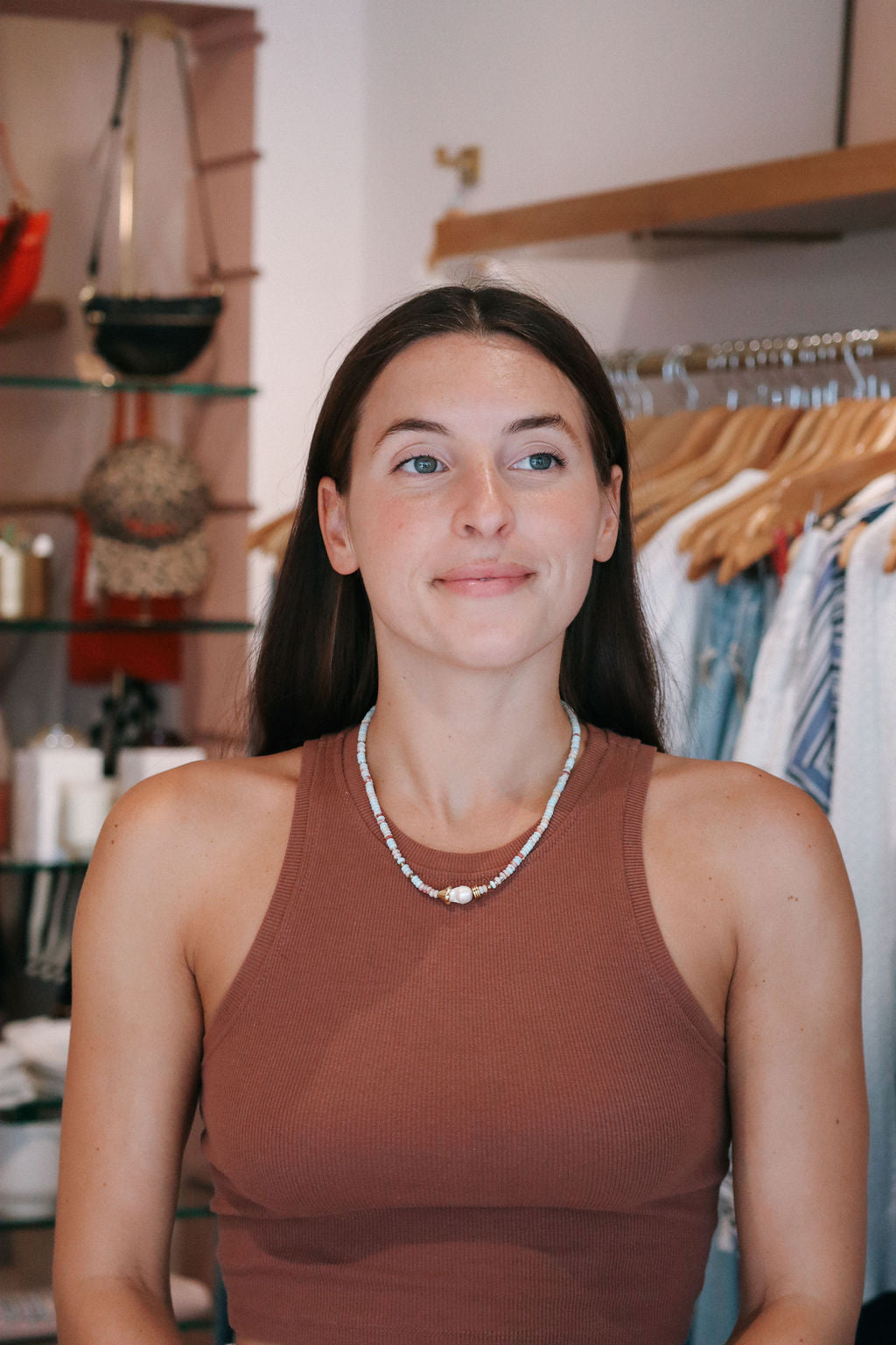 Melissa Necklace on model