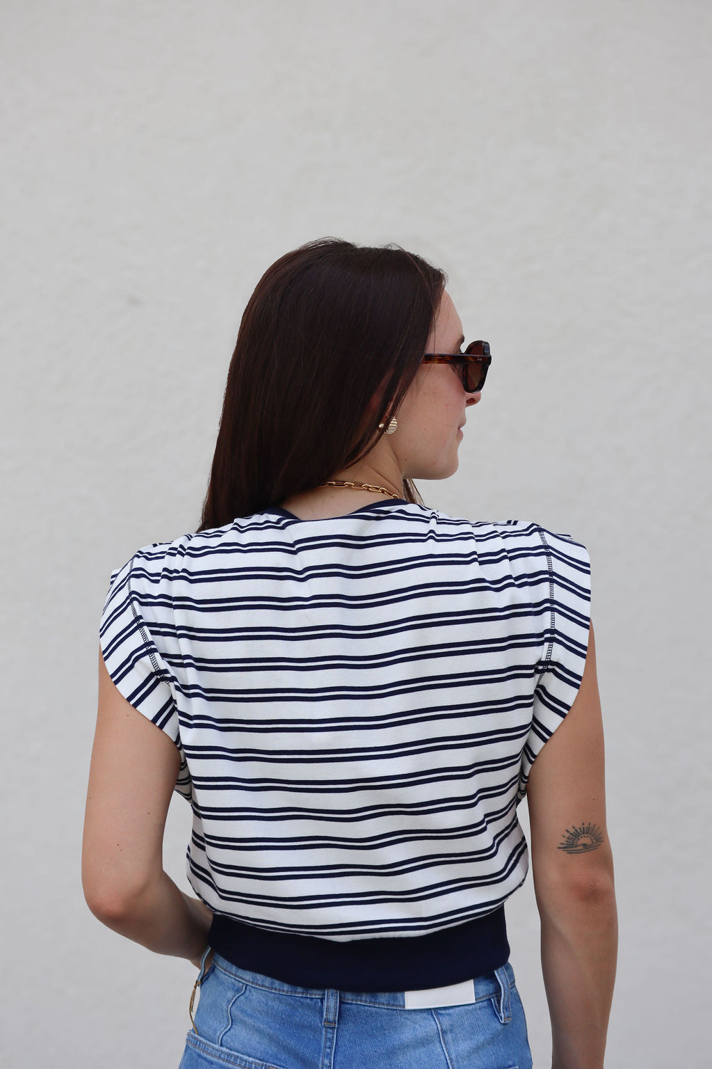 Joie Cotton Jersey Top back