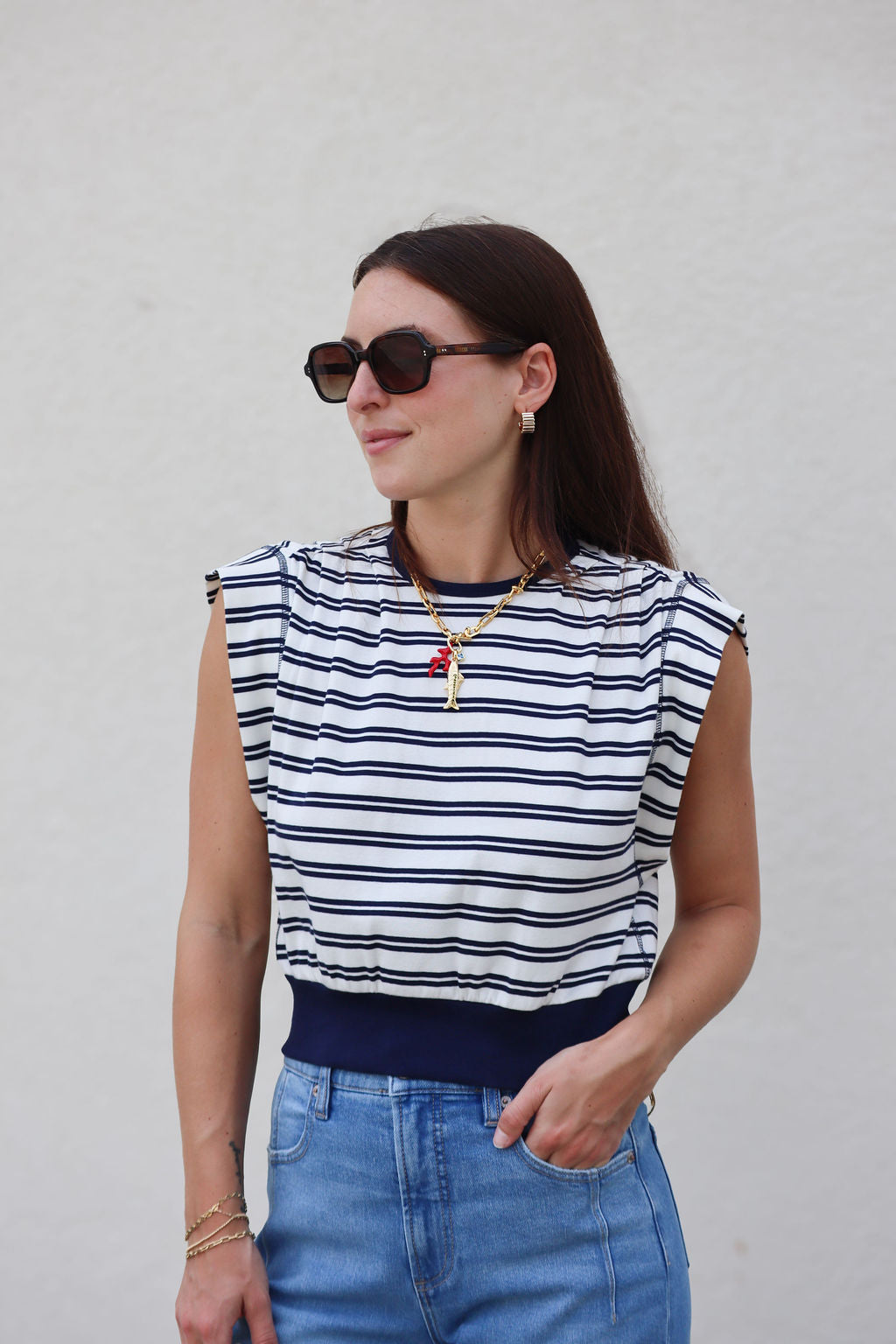 Joie Cotton Jersey Top front