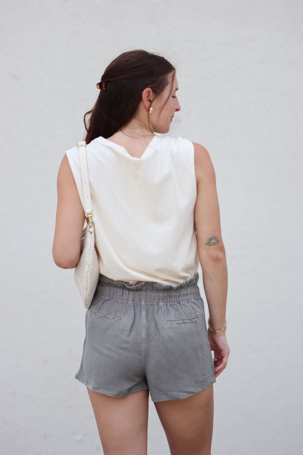 Petra Linen Short back view