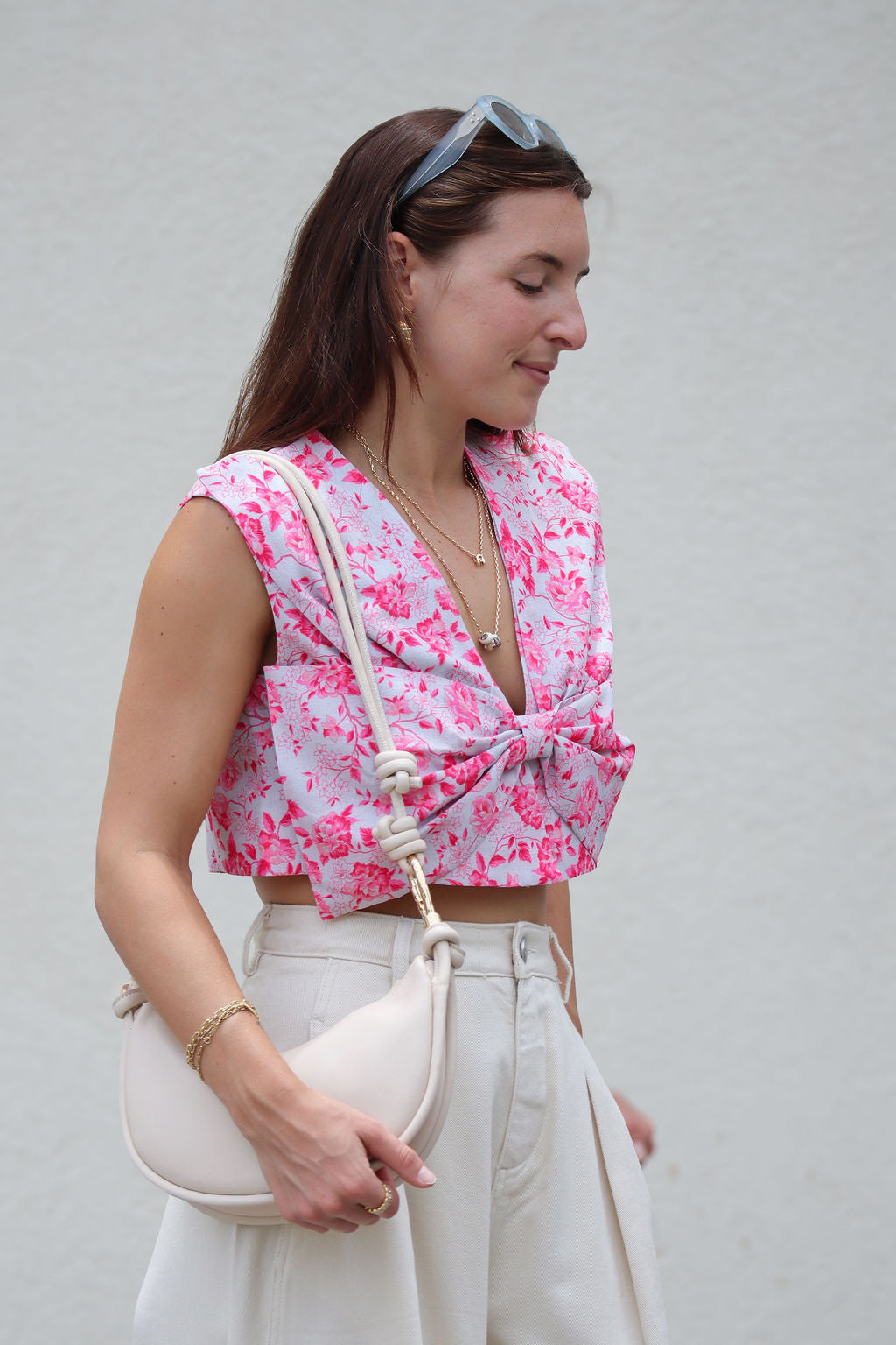 Sleeveless Bow Top side
