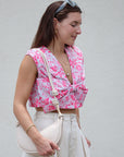 Sleeveless Bow Top side