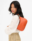 Petite Moyen Messenger Saltillo Diagonal Woven on shoulder, behind back