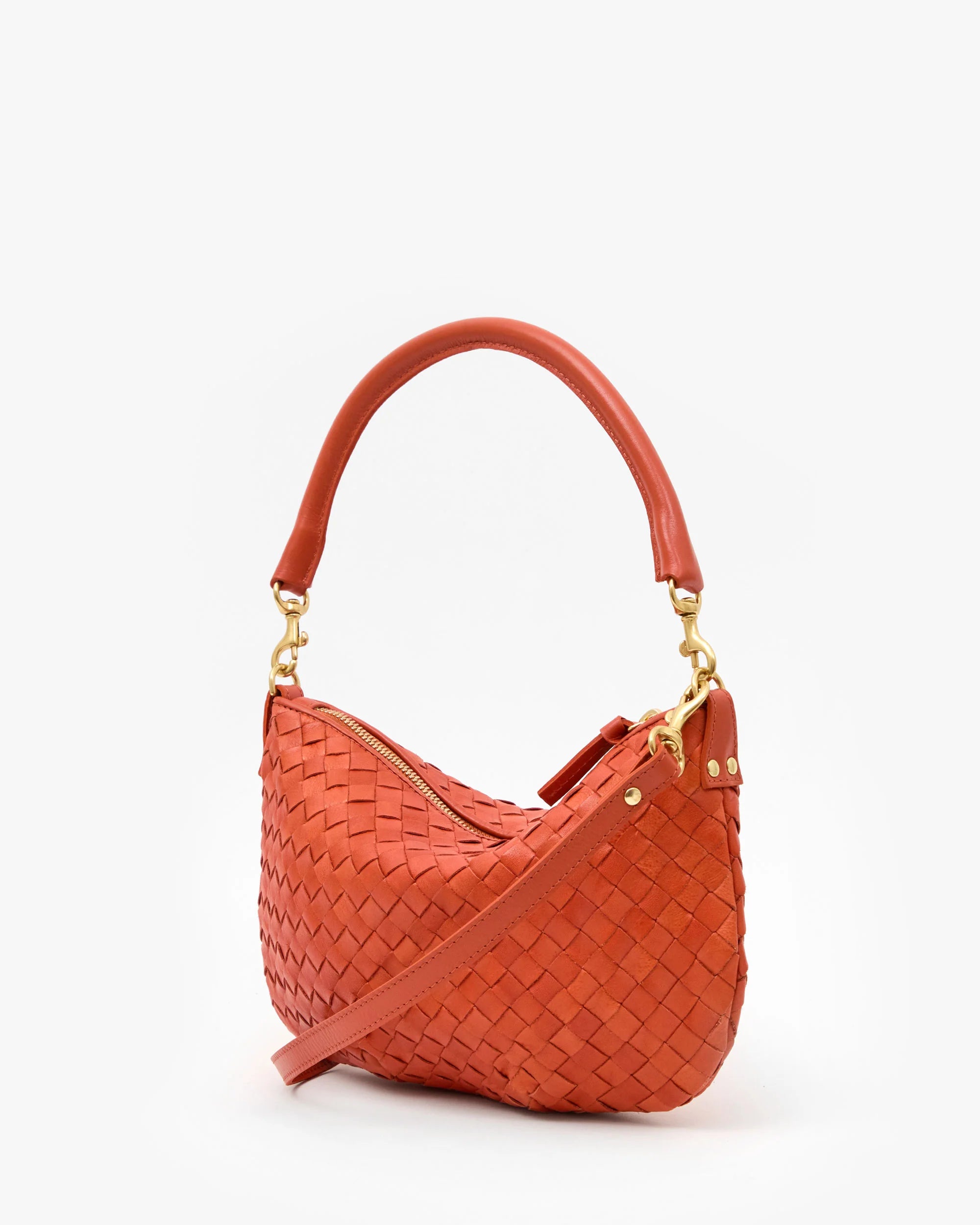 Petite Moyen Messenger Saltillo Diagonal Woven side view