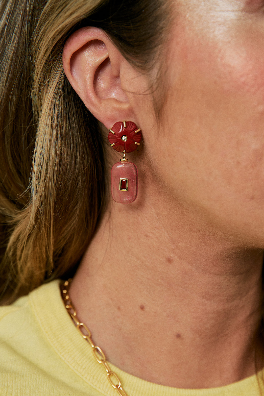 Louis Earring on ear