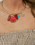 Royale Necklace close up on model