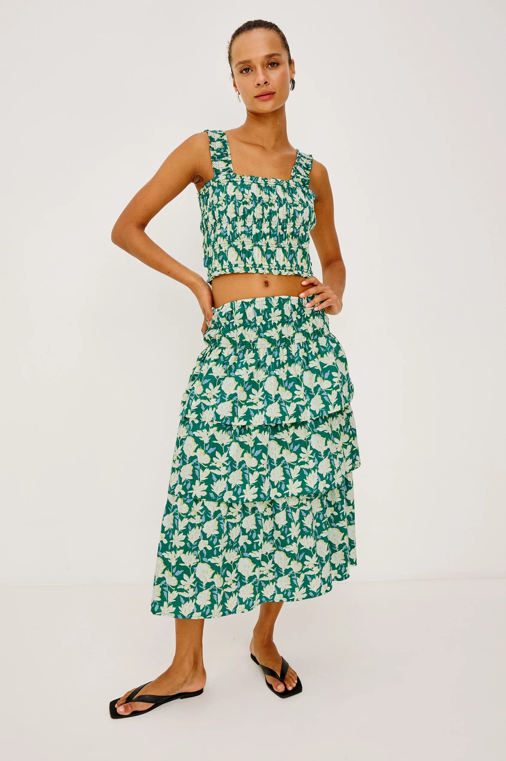 Quinn Top and Belle Skirt full body front