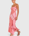Kaysee Midi Dress side, model walking