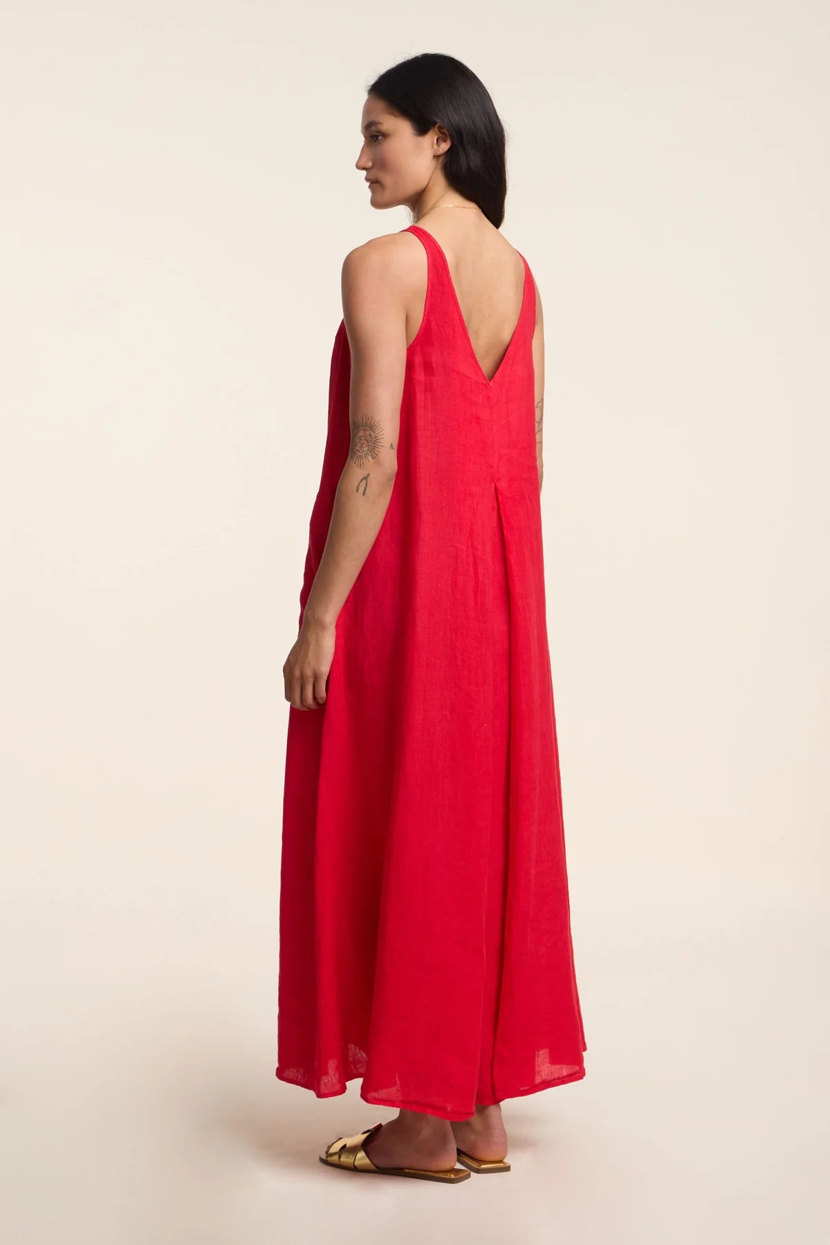 Reta Linen Dress back
