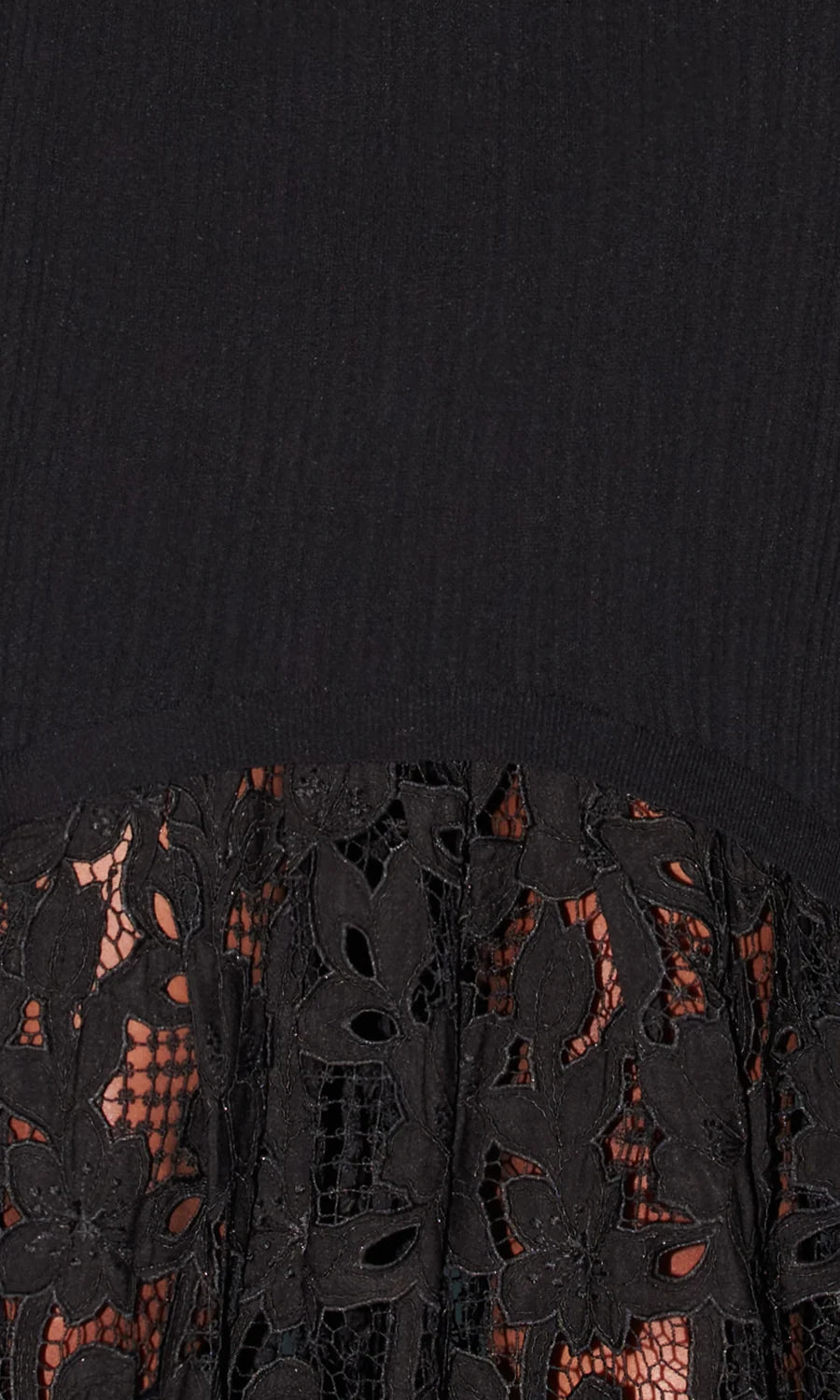 close up of lace detail 