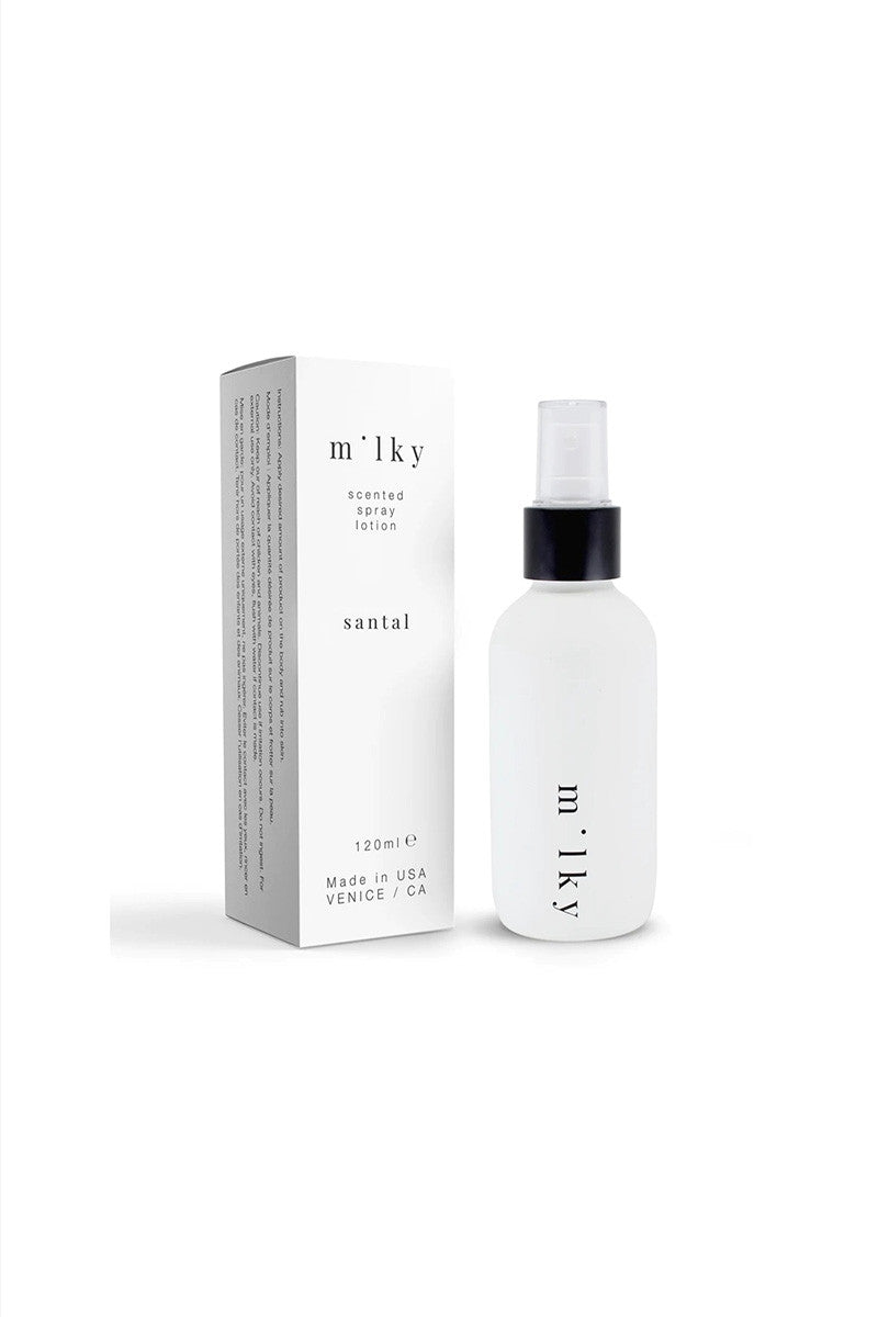 Riddle Santal Spray Lotion Bottle and box