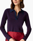 Pegah Sweater Rugby Stripe close up