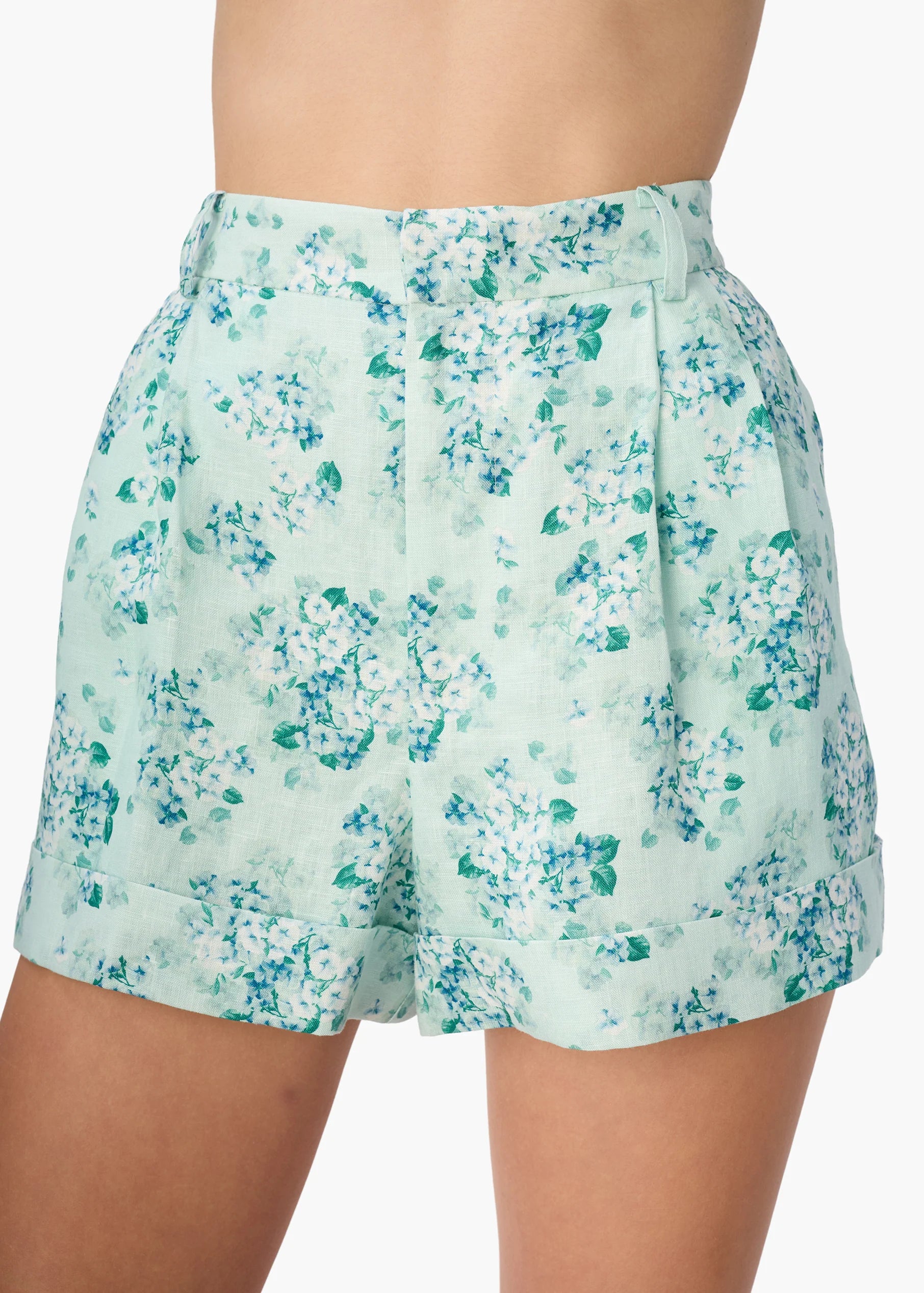 Ravi Linen Short Climbing Hydrangea front
