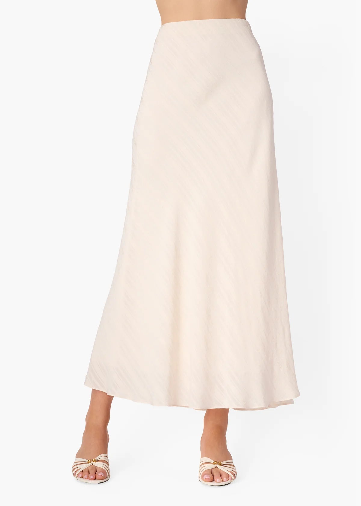 Piper Jacquard Stripe Skirt close up front