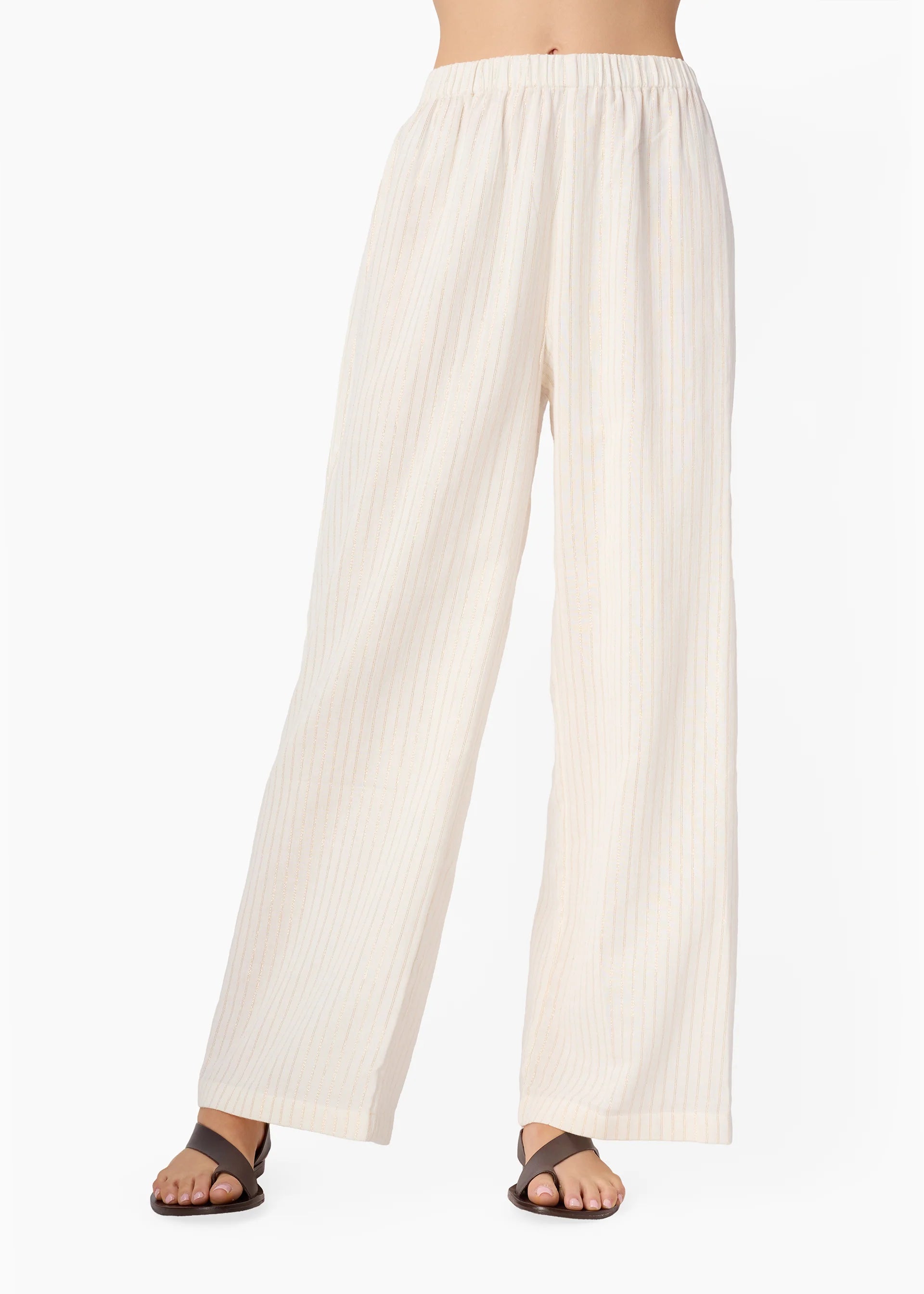 Lima Metallic Cotton Pant front