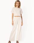 Mica Metallic Cotton Tee and Lima Metallic Cotton Pant full body front