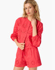 Kalena Cotton Blouse and Jomi Mid Rise Cotton Short front