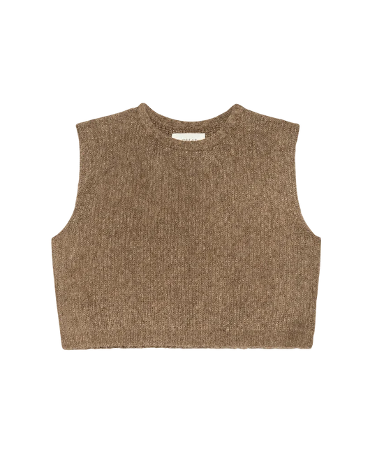 The Brushed Melange Sweater by itself
